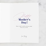 "To the Best Mom" - Single Greeting Cards in Peach by Pixel and Hank - Customizable Interior Example