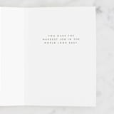 "The First Year" - Single Greeting Cards in Blush by Shiny Penny Studio - Interior