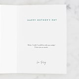"Purr-fect Mom" - Single Greeting Cards in Mint by Jamie Alexander - Customizable Interior Example