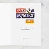 "You're A Mother Like No Other" - Single Greeting Cards in Grape by Jess Gunderson - Customizable Interior Example