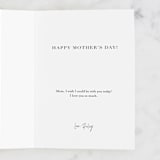 "Bonjour" - Single Greeting Cards in Burnt Rose by Jessie Burch - Customizable Interior Example