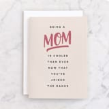 "Cooler Than Ever" - Single Greeting Cards in Blush by Kimberly Morgan - Front