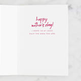 "Mom goals" - Single Greeting Cards in Tulip by Jessica Corliss - Interior