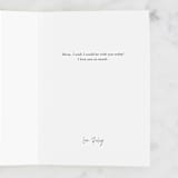 "Wreath Wish" - Single Greeting Cards in Blush by Amy Kross - Customizable Interior Example