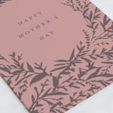 "Wreath Wish" - Single Greeting Cards in Blush by Amy Kross - Close-Up