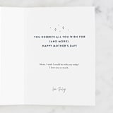 "All You Wish For" - Single Greeting Cards in Frost by Lisa Assenmacher - Customizable Interior Example