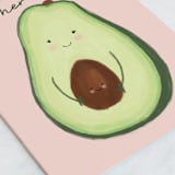 "Guac Your World" - Single Greeting Cards in Avocado by Chelsea And Marbles Paper - Close-Up