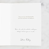 "First Mother's Day Swan" - Single Greeting Cards in Dusty Rose by Tati Abaurre - Customizable Interior Example