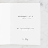 "Out of this World" - Single Greeting Cards in Amethyst by Angela Garrick - Customizable Interior Example