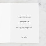 "So Fresh" - Single Greeting Cards in Carnation by Kristen Marie - Customizable Interior Example
