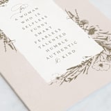 "Woman With It All" - Single Greeting Cards in Sand by Amy Payne - Close-Up
