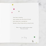 "You Deserve Confetti" - Single Greeting Cards in Carnation by Violet and Mae - Customizable Interior Example