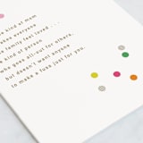 "You Deserve Confetti" - Single Greeting Cards in Carnation by Violet and Mae - Close-Up