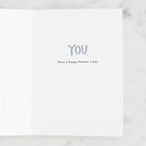 "You" - Single Greeting Cards in Berry by Olivia Goree - Interior