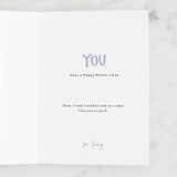 "You" - Single Greeting Cards in Berry by Olivia Goree - Customizable Interior Example