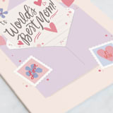 "Sending Love" - Single Greeting Cards in Peach by Itsy Belle Studio - Close-Up
