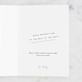 "Mother's heart" - Single Greeting Cards in Coral by Stacey Meacham - Customizable Interior Example