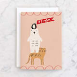 "#1 MOM Animal Stacker" - Single Greeting Cards in Blush by Coit Creative - Front