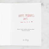 "#1 MOM Animal Stacker" - Single Greeting Cards in Blush by Coit Creative - Customizable Interior Example