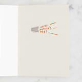 "Shout Out" - Single Greeting Cards in Apricot by Gwen Bedat - Interior