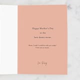 "Good Mom Bad Words" - Single Greeting Cards in Navy by Pixel and Hank - Customizable Interior Example