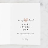 "Hands full, Heart fuller" - Single Greeting Cards in Blush by Cindy Chu - Customizable Interior Example