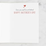 "Purrfect Mom" - Single Greeting Cards in Blush by Noonday Design - Interior