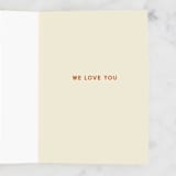 "Abstract Shapes for Mom" - Single Greeting Cards in Rust by Coit Creative - Interior