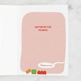 "Legos" - Single Greeting Cards in Carnation by Adelyn T. - Interior