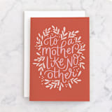 "To a mother like no other" - Single Greeting Cards in Rose by Alethea and Ruth - Front