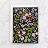 "Wildflower Greeting" - Single Greeting Cards in Beetle by Kiley Bennett - Front