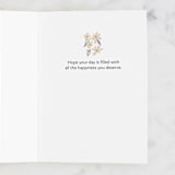 "Wildflower Greeting" - Single Greeting Cards in Beetle by Kiley Bennett - Interior