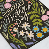 "Wildflower Greeting" - Single Greeting Cards in Beetle by Kiley Bennett - Close-Up
