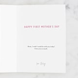 "I See You Mama You Got This" - Single Greeting Cards in Blush by Erika Firm - Customizable Interior Example