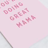 "I See You Mama You Got This" - Single Greeting Cards in Blush by Erika Firm - Close-Up