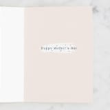 "Swan Mom" - Single Greeting Cards in Blush by Sabrin Deirani - Interior