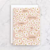 "Most Beautiful Flower" - Single Greeting Cards in Petal by Pati Cascino - Front