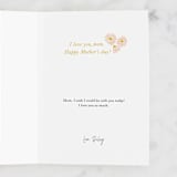 "Most Beautiful Flower" - Single Greeting Cards in Petal by Pati Cascino - Customizable Interior Example