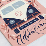 "Adventure Blooms" - Single Greeting Cards in Rose Quartz by Griffinbell Paper Co. - Close-Up