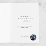 "Best mom in the world" - Single Greeting Cards in Sun by Alexandra Dzh - Customizable Interior Example