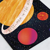 "Best mom in the world" - Single Greeting Cards in Sun by Alexandra Dzh - Close-Up