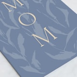 "Blooming Vines" - Single Greeting Cards in Bluebell by Lindsay Megahed - Close-Up