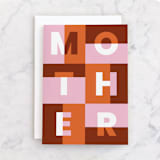 "bold mother" - Single Greeting Cards in Rust by Ellen Schlegelmilch - Front