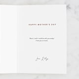 "bold mother" - Single Greeting Cards in Rust by Ellen Schlegelmilch - Customizable Interior Example