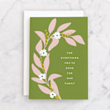 "Everything Everyday" - Single Greeting Cards in Leaf by Angela Garrick - Front