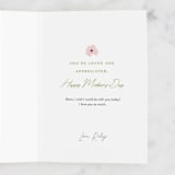 "Everything Everyday" - Single Greeting Cards in Leaf by Angela Garrick - Customizable Interior Example