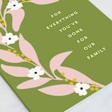 "Everything Everyday" - Single Greeting Cards in Leaf by Angela Garrick - Close-Up