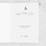 "Gorgeous Grace" - Single Greeting Cards in Powder by Jayne Alfieri - Customizable Interior Example