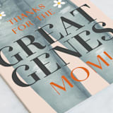 "Great Genes" - Single Greeting Cards in Denim by Itsy Belle Studio - Close-Up