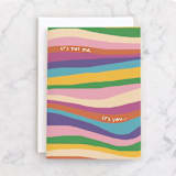 "it's you" - Single Greeting Cards in Rainbow by letterfix - Front